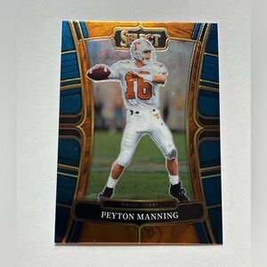 Panini Select Peyton Manning NFL Tennessee Football card